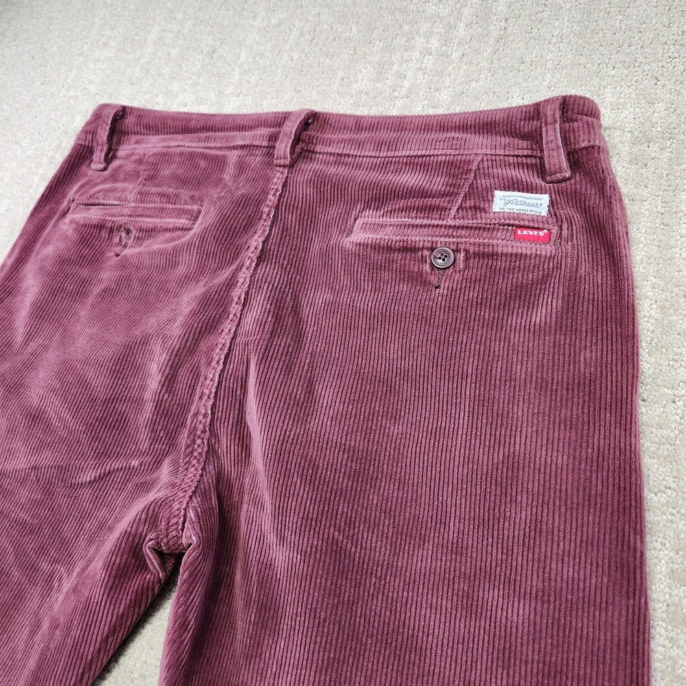 Levis Corduroy Pants Men 34x30 XX Chino Standard Tapered Dad Prep Cotton Stretch - Picture 7 of 12
